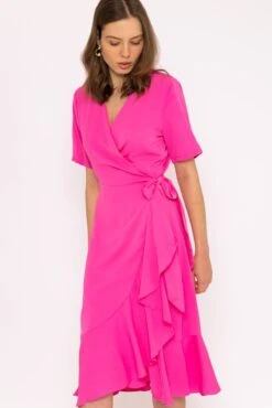 Ella Midi Dress In Fuchsia -Fashion Clothing Accessories Store carraig donn ella midi dress in fuchsia 907162