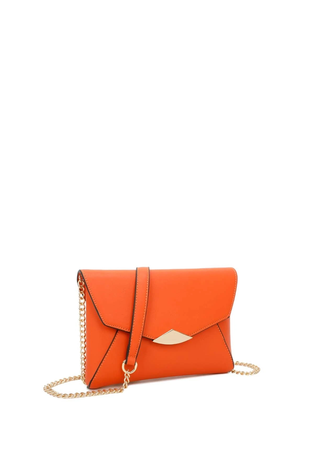 Envelop Clutch In Orange 8 Envelop Clutch In Orange - Image 6