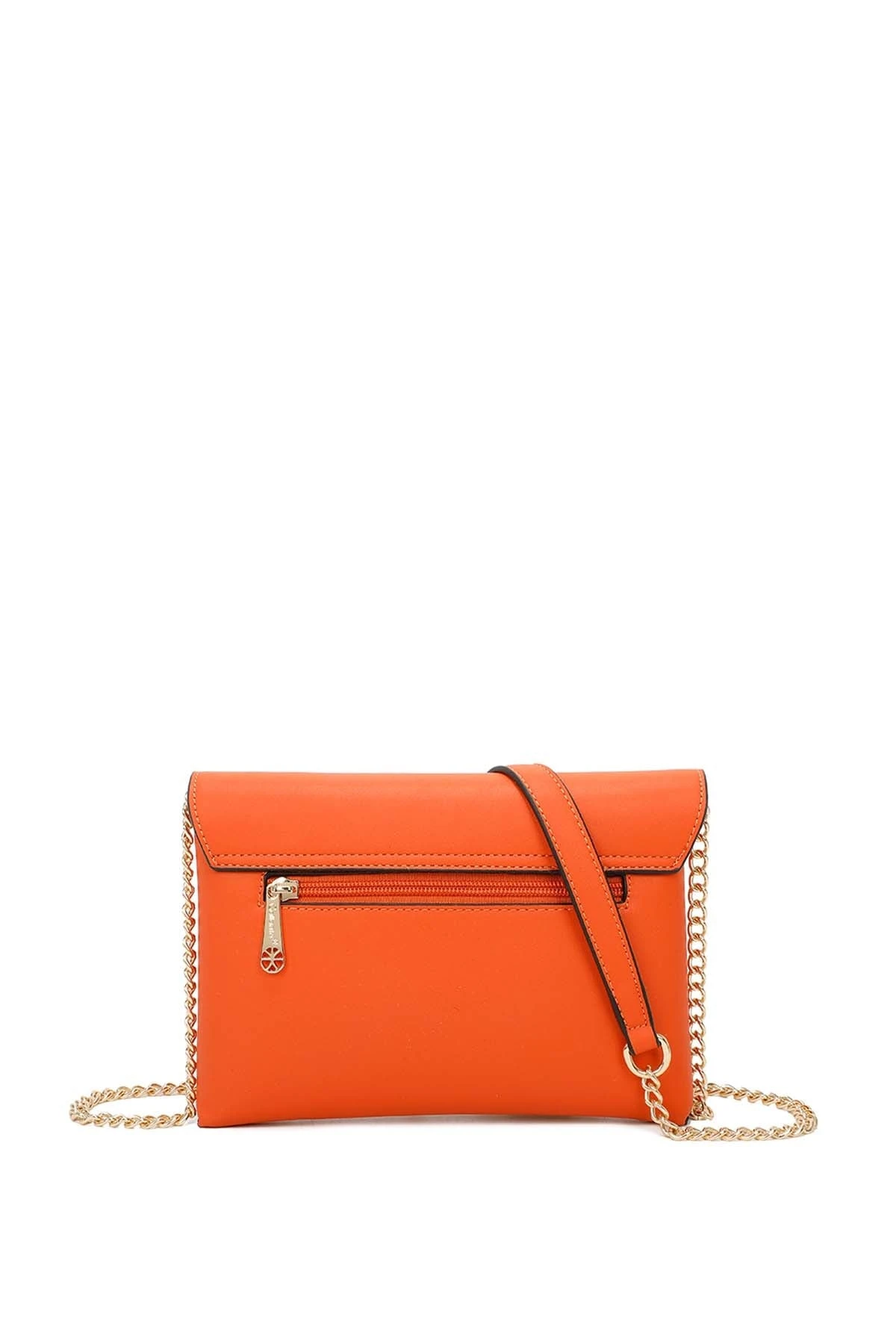 Envelop Clutch In Orange 6 Envelop Clutch In Orange - Image 4