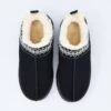 Faux Fur Cosy Slippers In Black -Fashion Clothing Accessories Store carraig donn faux fur cosy slippers in black 274479