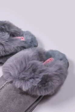 Faux Suede Mule In Grey -Fashion Clothing Accessories Store carraig donn faux suede mule in grey 828307