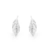 Feather Stud Earrings In Silver -Fashion Clothing Accessories Store carraig donn feather stud earrings in silver 341059