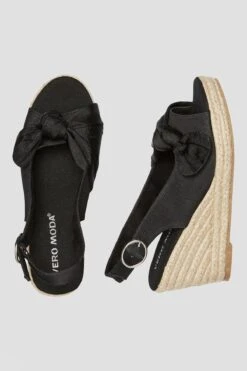 Vero Moda Felia Wedge Espadrille In Black