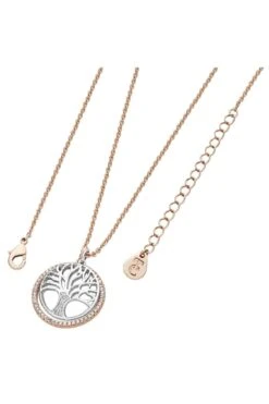 Floating Tree Of Life Circle In Rose Gold