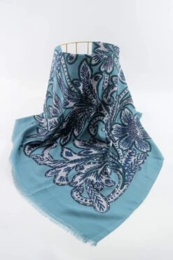 Floral Scarf In Blue -Fashion Clothing Accessories Store carraig donn floral scarf in blue 514591