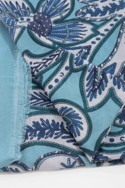 Floral Scarf In Blue -Fashion Clothing Accessories Store carraig donn floral scarf in blue 608063