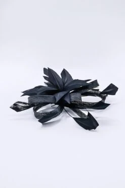Flower Fascinator In Black -Fashion Clothing Accessories Store carraig donn flower fascinator in black 743411