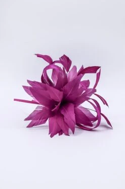 Flower Fascinator In Plum -Fashion Clothing Accessories Store carraig donn flower fascinator in plum 622569