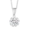 Flower Pendant -Fashion Clothing Accessories Store carraig donn flower pendant clear stones 480130