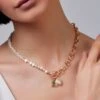 Freshwater Pearl & Charms Necklace -Fashion Clothing Accessories Store carraig donn freshwater pearl charms necklace 814951