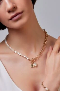 Freshwater Pearl & Charms Necklace