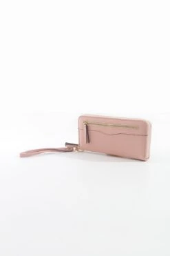Front Zip Purse In Pink -Fashion Clothing Accessories Store carraig donn front zip purse in pink 490594
