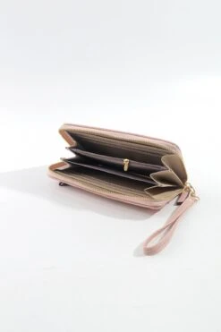 Front Zip Purse In Pink -Fashion Clothing Accessories Store carraig donn front zip purse in pink 843468