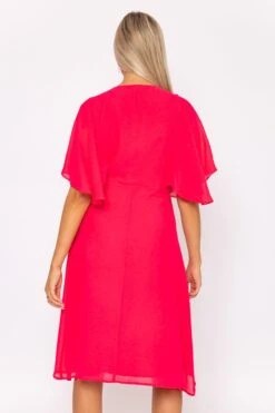 Fuchsia Angel Sleeve Dress -Fashion Clothing Accessories Store carraig donn fuchsia angel sleeve dress 963531