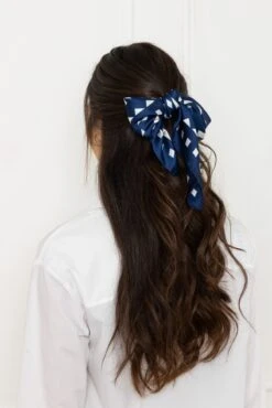 Geo Neckerchief Scarf In Navy -Fashion Clothing Accessories Store carraig donn geo neckerchief scarf in navy 677828