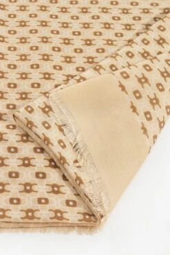 Geo Print Scarf In Cream -Fashion Clothing Accessories Store carraig donn geo print scarf in cream 375605