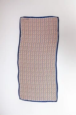 Geo Print Scarf In Navy -Fashion Clothing Accessories Store carraig donn geo print scarf in navy 390799