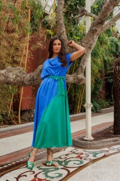 Gigi Midi Dress In Blue -Fashion Clothing Accessories Store carraig donn gigi midi dress in blue 543946