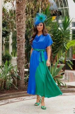 Gigi Midi Dress In Blue