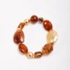 Gold And Brown Beaded Bracelet -Fashion Clothing Accessories Store carraig donn gold and brown beaded bracelet 120075