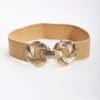 Gold Clap Woven Elastic Belt -Fashion Clothing Accessories Store carraig donn gold clap woven elastic belt 657095