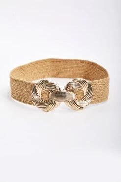 Gold Clap Woven Elastic Belt