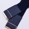 Gold Clasp Elastic Belt In Navy 1 Gold Clasp Elastic Belt In Navy -Fashion Clothing Accessories Store carraig donn gold clasp elastic belt in navy 860417