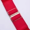 Gold Clasp Elastic Belt In Red -Fashion Clothing Accessories Store carraig donn gold clasp elastic belt in red 134096