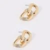 Gold Double Link Earrings 2 Gold Double Link Earrings -Fashion Clothing Accessories Store carraig donn gold double link earrings 916209