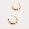 Gold Open Hoop Earrings -Fashion Clothing Accessories Store carraig donn gold open hoop earrings 621343