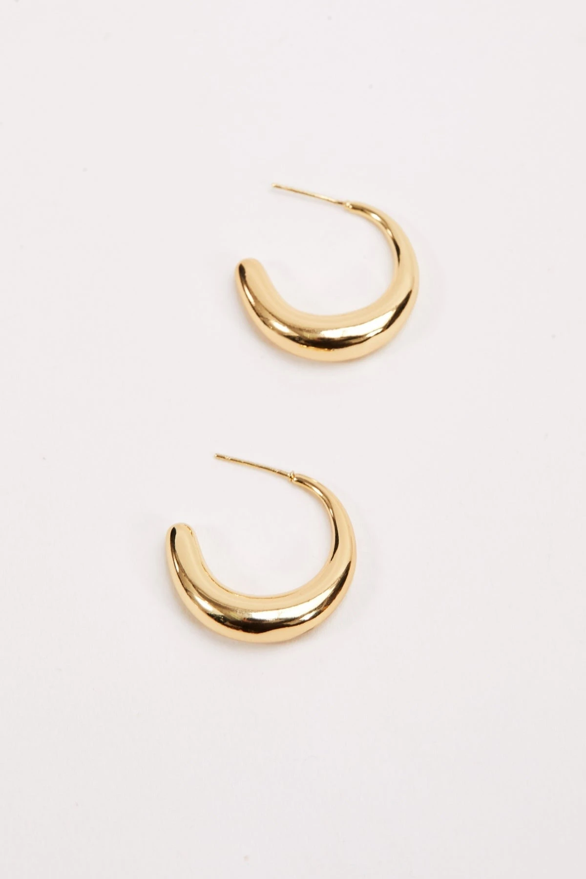 Gold Open Hoop Earrings 3 Gold Open Hoop Earrings