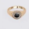 Gold Ring With Black Detail Size 8 2 Gold Ring With Black Detail Size 8 -Fashion Clothing Accessories Store carraig donn gold ring with black detail size 8 294366