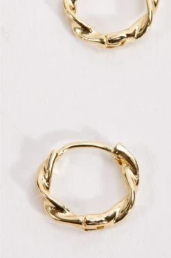 Fashion Clothing Accessories Store -Fashion Clothing Accessories Store carraig donn gold tone twist hoop earrings 469730