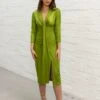Green Fitted Midi Dress -Fashion Clothing Accessories Store carraig donn green fitted midi dress 590361