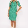 Green Floral Crinkle Dress -Fashion Clothing Accessories Store carraig donn green floral crinkle dress 965338