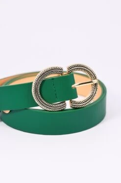 Green Half Circle Belt In M/L