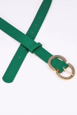 Green Half Circle Belt In S/M
