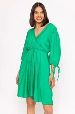 Isla Green Knee Length Dress -Fashion Clothing Accessories Store carraig donn green isla knee length dress 430349