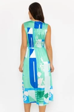 Green Sleeveless Cliodhna Dress -Fashion Clothing Accessories Store carraig donn green sleeveless cliodhna dress 593978