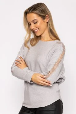 Grey Diamond Knit -Fashion Clothing Accessories Store carraig donn grey diamond knit 287282