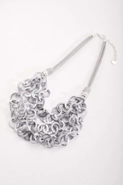 Grey Loop Chain Necklace