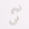 Heart Earrings In Silver -Fashion Clothing Accessories Store carraig donn heart earrings in silver 708043