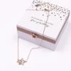 Interlocking Star Pendant In Rose Gold -Fashion Clothing Accessories Store carraig donn interlocking star pendant in rose gold 360771