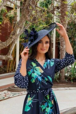 Jacqueline Midi Dress In Navy -Fashion Clothing Accessories Store carraig donn jacqueline midi dress in navy 472322