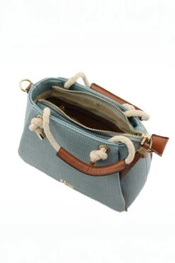 Jade Midi Rope Grab Bag In Blue -Fashion Clothing Accessories Store carraig donn jade midi rope grab bag in blue 233564
