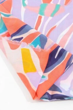 Jungle Leave Scarf In Coral -Fashion Clothing Accessories Store carraig donn jungle leave scarf in coral 660735