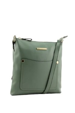 Jurua Crossbody Bag In Sage Green -Fashion Clothing Accessories Store carraig donn jurua crossbody bag in sage green 112060