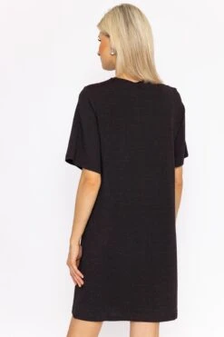 Vero Moda Kanva Oversized Tee Dress In Pink Lurex -Fashion Clothing Accessories Store carraig donn kanva oversized tee dress in pink lurex 153061