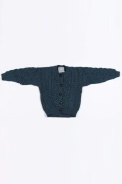 Kids Aran Cardigan In Blue -Fashion Clothing Accessories Store carraig donn kids aran cardigan in blue 504725