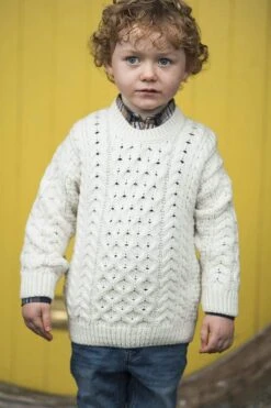Kids Aran Jumper In Cream 11 Kids Aran Jumper In Cream -Fashion Clothing Accessories Store carraig donn kids aran jumper in cream 291416